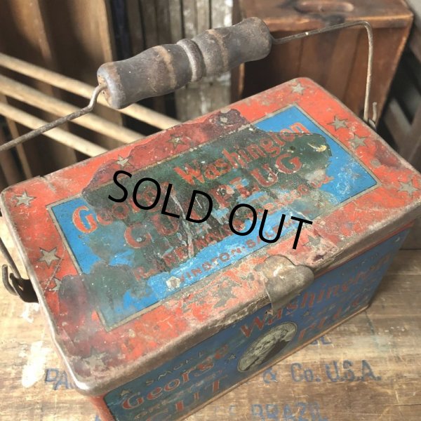 画像8: Vintage Advertising Tin Can George Washington Cut Plug (B775) (8)
