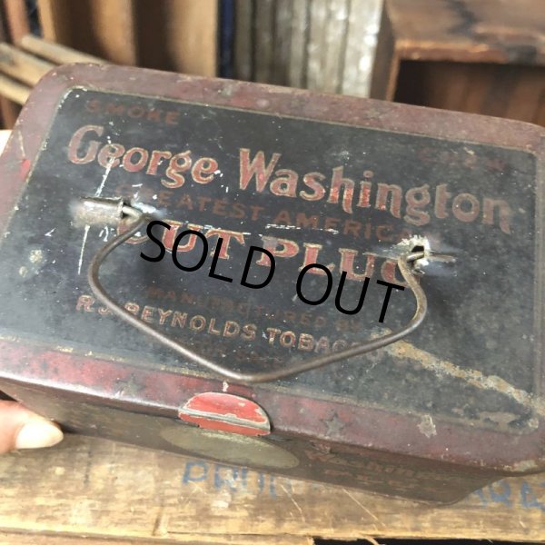 画像8: Vintage Advertising Tin Can George Washington Cut Plug (B763) (8)