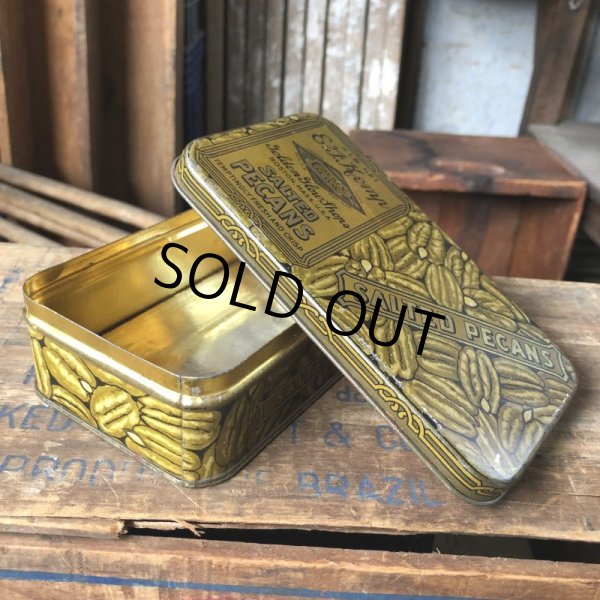 画像5: Vintage Advertising Tin Can SALTED PECANS (B774) (5)