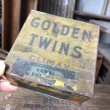 画像1: Vintage Advertising Tin Can GOLDEN TWIN'S Tabacco Cigar (B766) (1)