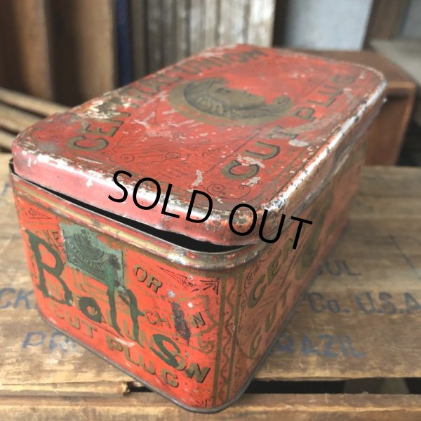 画像3: Vintage Advertising Tin Can CENTRAL UNION Cut Plug (B764) (3)