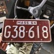 画像1: 60s Vintage American License Number Plate (B839) (1)