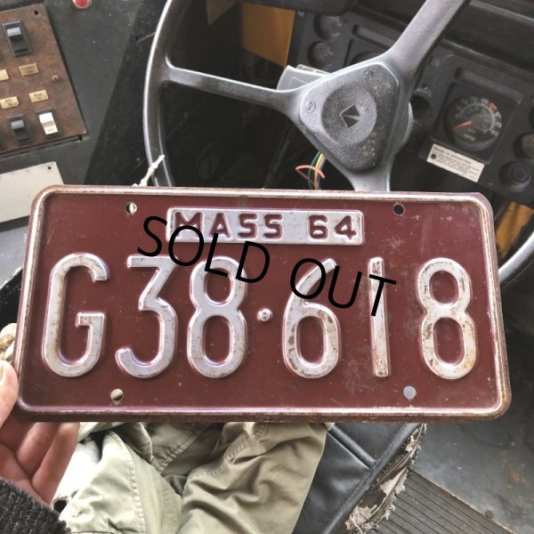 画像1: 60s Vintage American License Number Plate (B839) (1)