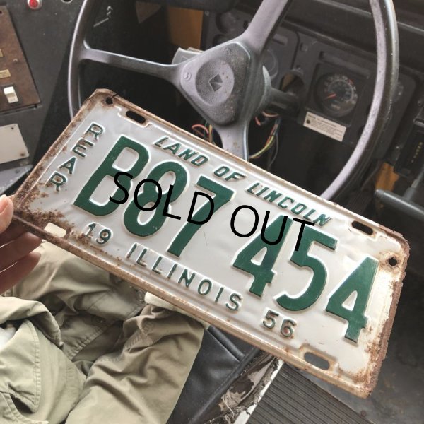 画像1: 50s Vintage American License Number Plate (B850) (1)