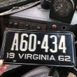 画像1: 60s Vintage American License Number Plate (B834) (1)