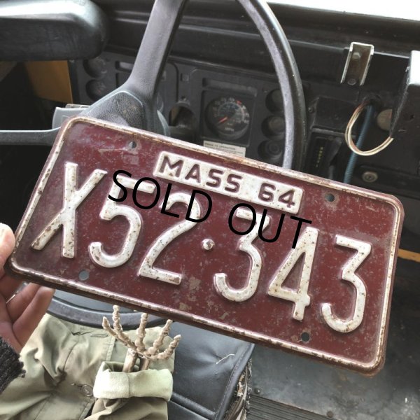 画像1: 60s Vintage American License Number Plate (B838) (1)