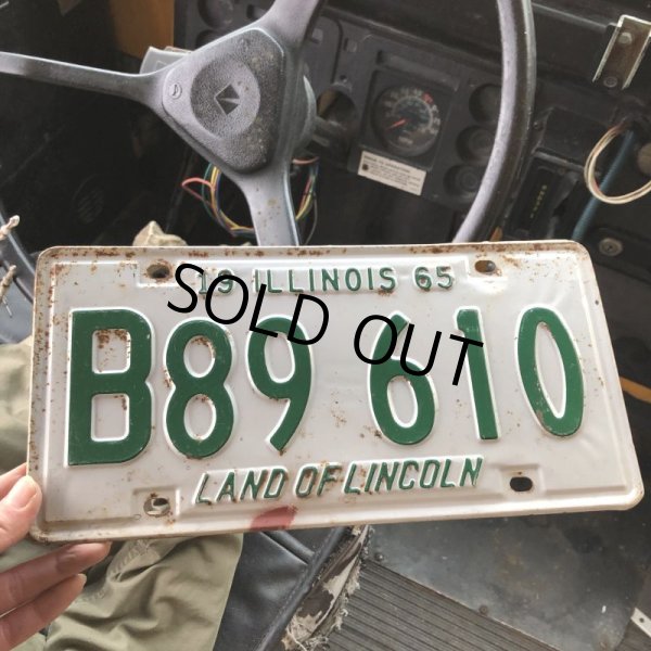 画像1: 60s Vintage American License Number Plate (B841) (1)