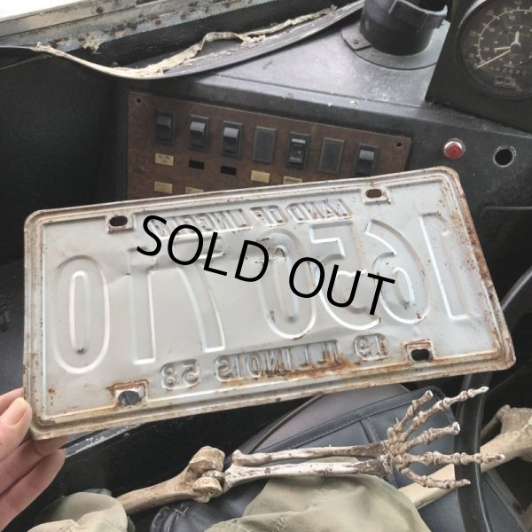 画像2: 50s Vintage American License Number Plate (B851) (2)