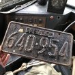 画像1: 60s Vintage American License Number Plate (B836) (1)