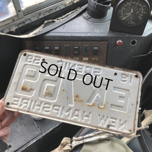 画像2: 50s Vintage American License Number Plate (B852) (2)