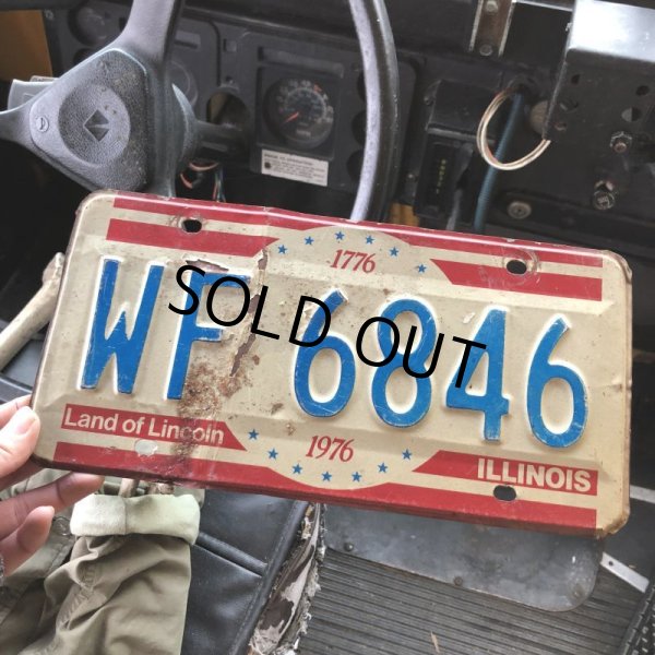 画像1: 70s Vintage American License Number Plate 200YRS (B819) (1)