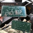 画像2: 60s Vintage American License Number Plate SET (B847) (2)