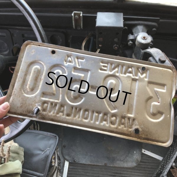 画像2: 70s Vintage American License Number Plate (B828) (2)