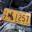 画像1: 70s Vintage American License Number Plate (B826) (1)