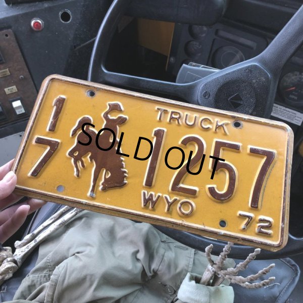 画像1: 70s Vintage American License Number Plate (B826) (1)