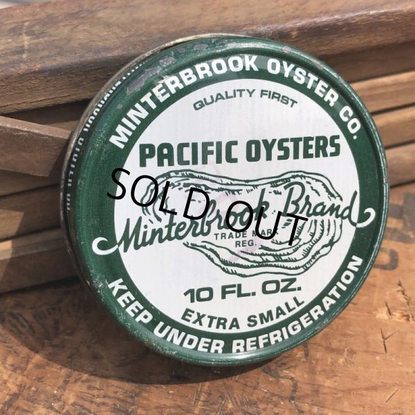 画像7: Vintage Minterook PACIFIC OYSTERS Glass Jar 10oz (B857) (7)
