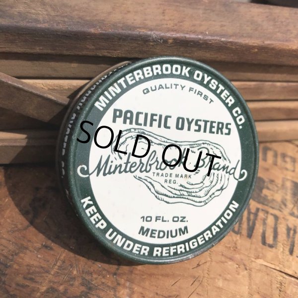 画像7: Vintage Minterook PACIFIC OYSTERS Glass Jar 10oz (B856) (7)