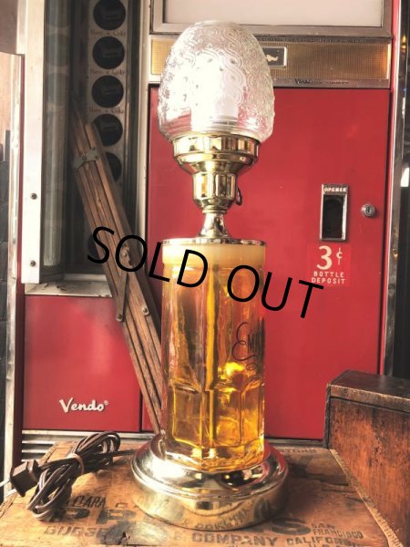 画像3: 70s Vintage Michelob Advertising Beer Mug Table Lamp (B859)  (3)