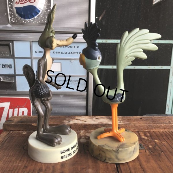 画像2: 70s Vintage Dakin Road Runnner & Wile E. Coyote GOOFY GRAMS Set (B916) (2)