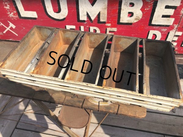 画像7: Vintage CHICAGO METALLIC Loaf Large Bread Pans Industrial (B921) (7)