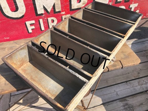 画像8: Vintage CHICAGO METALLIC Loaf Large Bread Pans Industrial (B921) (8)