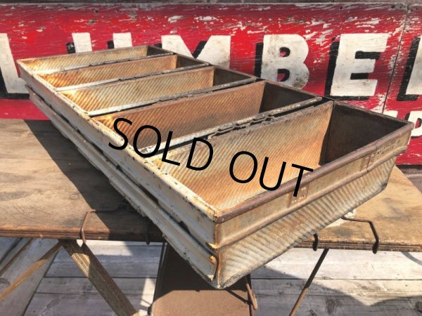 画像2: Vintage CHICAGO METALLIC Loaf Large Bread Pans Industrial (B921) (2)