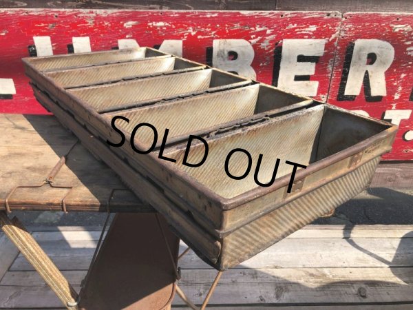 画像4: Vintage CHICAGO METALLIC Loaf Large Bread Pans Industrial (B921) (4)