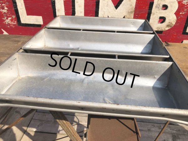 画像4: Vintage Loaf Large Bread Pans Industrial (B919) (4)