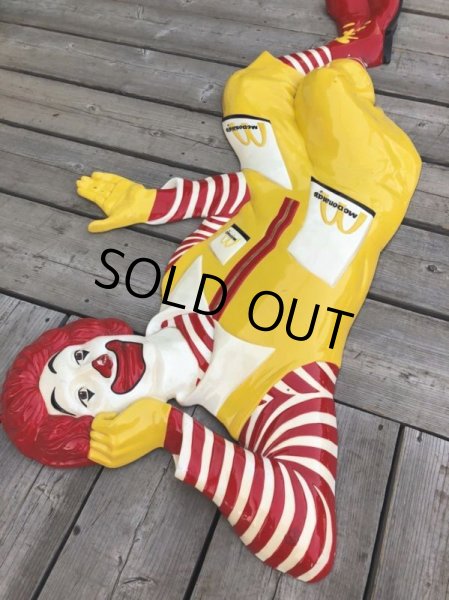 画像10: Vintage McDonald's Ronald Life Size Statue SETMAKERS 3-D Wall Sculpture (B941) (10)