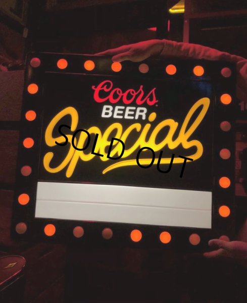 画像12: 80s Vintage Coors Light Beer Motion Chasing Lights Store Display Sign (B942) (12)