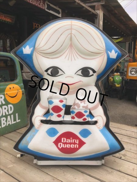 画像8: Vintage Dairy Queen "Dutch Girl" DQ Huge Lighted Sign Very Rare! Hard to Find!!!!!! (B953) (8)