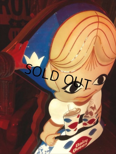 画像10: Vintage Dairy Queen "Dutch Girl" DQ Huge Lighted Sign Very Rare! Hard to Find!!!!!! (B953) (10)