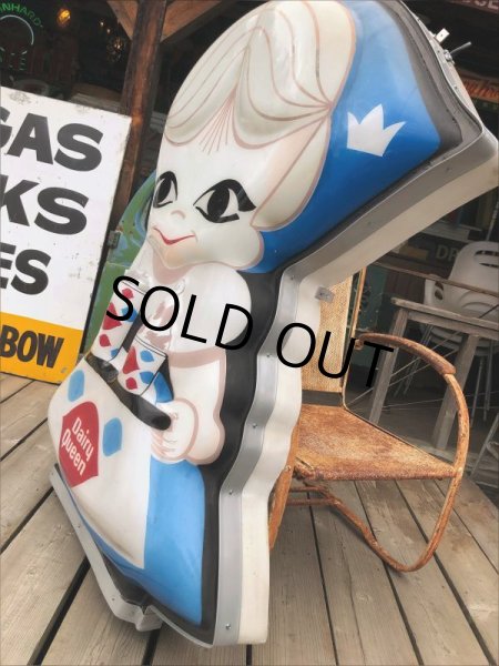 画像4: Vintage Dairy Queen "Dutch Girl" DQ Huge Lighted Sign Very Rare! Hard to Find!!!!!! (B953) (4)