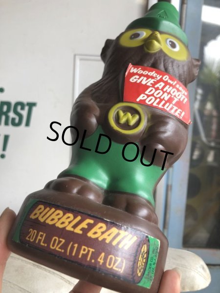 画像9: 60s Vintage Woodsy Owl Bubble Bath Soaky Bottle (B954) (9)