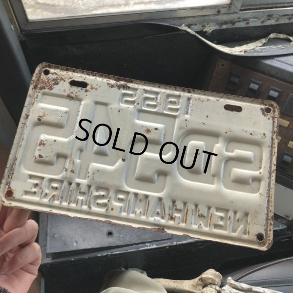 画像2: 50s Vintage American License Number Plate / 1955 NEW HAMPSHIRE SD545 (B908) (2)