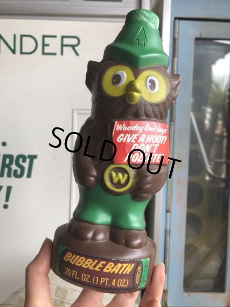 画像10: 60s Vintage Woodsy Owl Bubble Bath Soaky Bottle (B954) (10)
