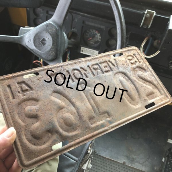 画像2: 40s Vintage American License Number Plate / 1941 VERMONT 20 163 (B887) (2)