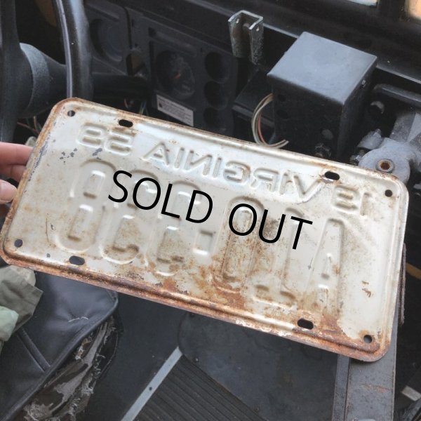 画像2: 50s Vintage American License Number Plate / 1959 VIRGINIA A10-338 (B873) (2)