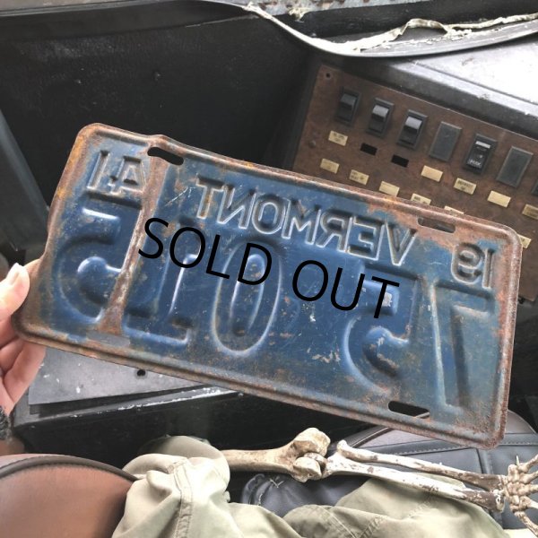 画像2: 40s Vintage American License Number Plate / 1941 VERMONT 75 015 (B886) (2)