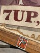 画像7: 60s Vintage 7-up Advertising Duel Sided Cardboard Framed Store Display Poster Sign (B956) (7)