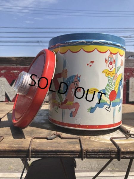 画像4: 50s Vintage Howdy Doody COOKIE-GO-ROUND Tin Can (B961) (4)