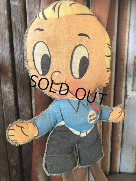 画像7: 40s Vintage Lennie Lennox Advertising Cloth Pillow Doll (B962) (7)