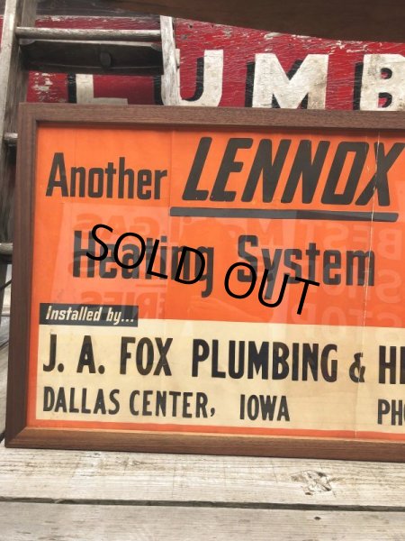 画像13: 40s Vintage Lennie Lennox Advertising Cloth Banner Store Sign w/Frame (B963) (13)