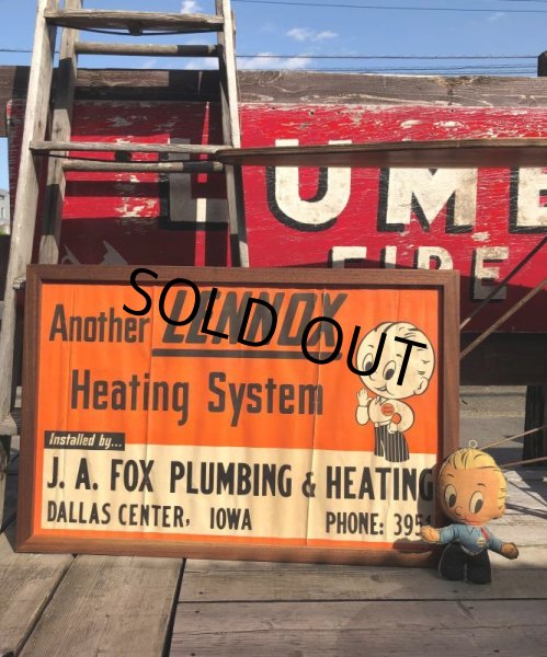 画像19: 40s Vintage Lennie Lennox Advertising Cloth Banner Store Sign w/Frame (B963) (19)