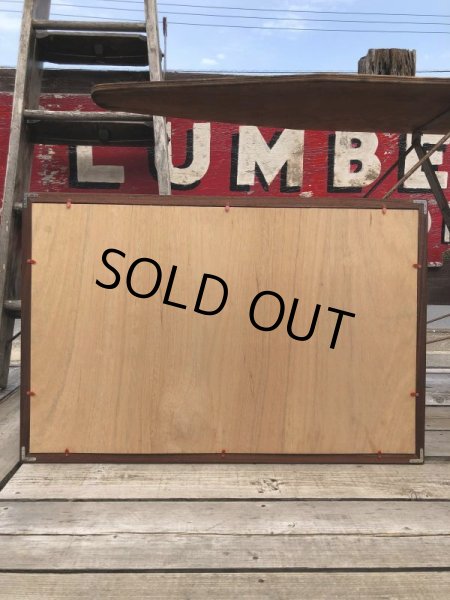 画像16: 40s Vintage Lennie Lennox Advertising Cloth Banner Store Sign w/Frame (B963) (16)