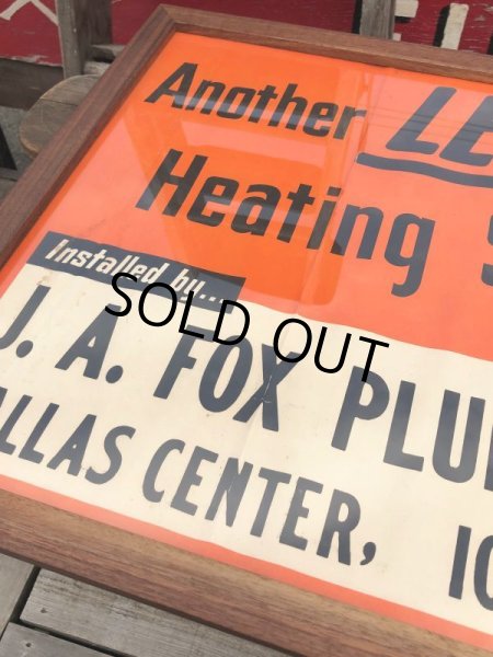 画像3: 40s Vintage Lennie Lennox Advertising Cloth Banner Store Sign w/Frame (B963) (3)