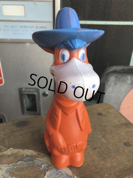 画像2: 60s Vintage Soaky Bobble Bath bottle Bank Quick Draw (B974) (2)