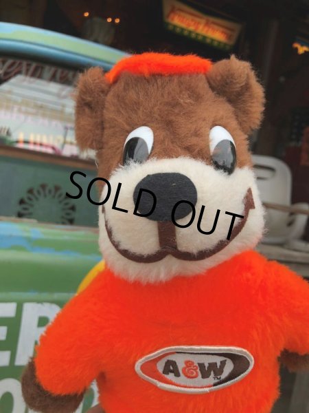画像2: 70s Vintage A&W Root Beer Rooty Bear Plush (B968) (2)