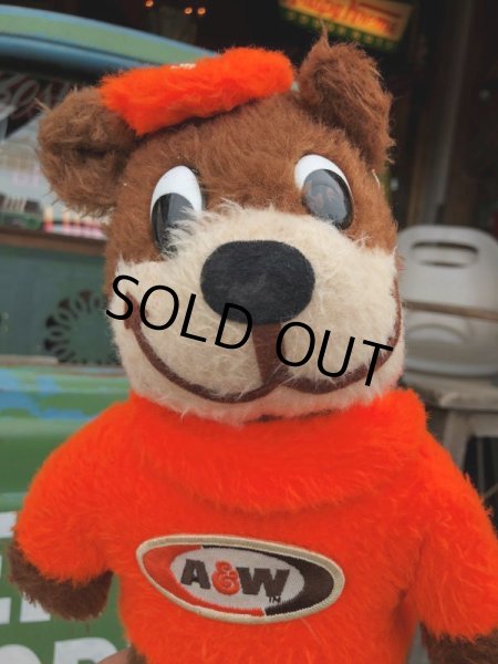 画像2: 70s Vintage A&W Root Beer Rooty Bear Plush (B969) (2)