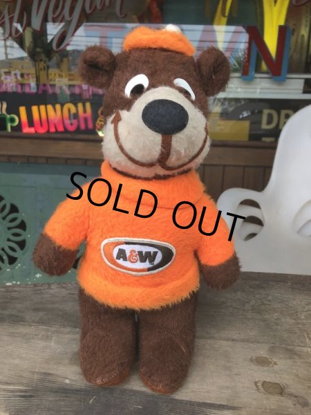 画像3: 70s Vintage A&W Root Beer Rooty Bear Plush (B972) (3)